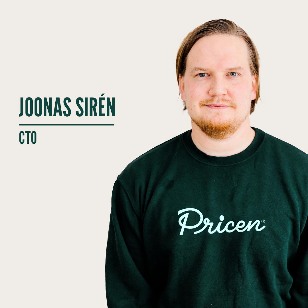 Joonas Sirén - CTO at Pricen